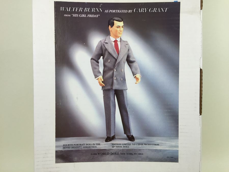 Walter Burns As Portrayed By Cary Grant From 'His Girl Friday' Limited Edition Doll By World Doll New In Box Vintage 1990 [Photo 5]