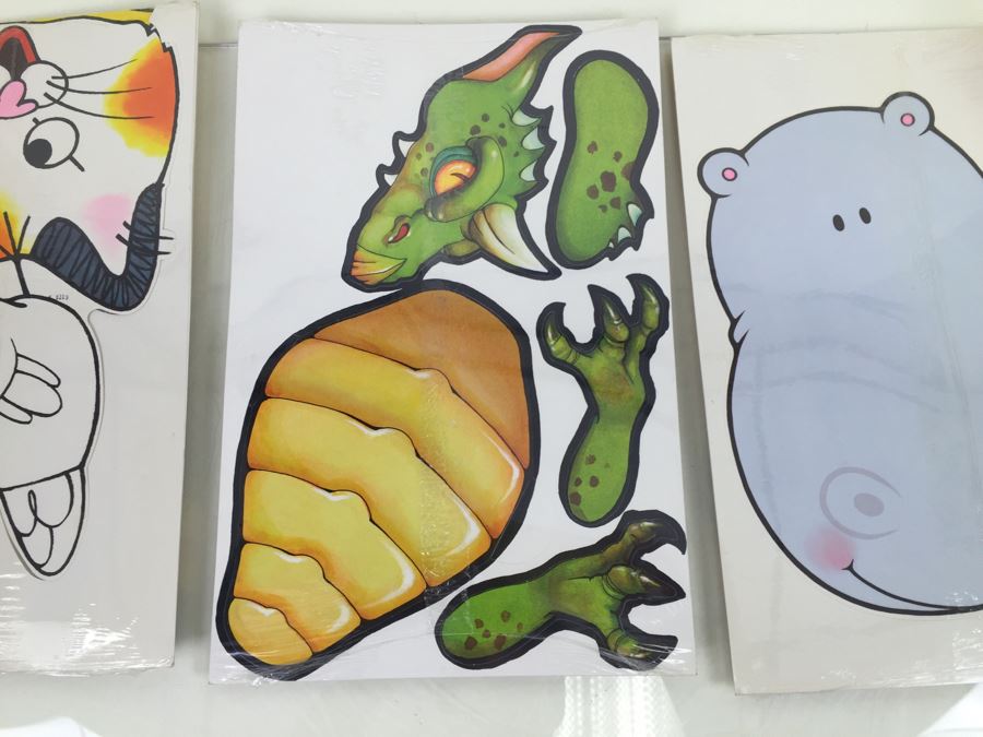 (3) Hallmark Jointed Decorations Dragon, Richard Scarry's Down On The Farm And Tiny Goes To The Circus New Old Stock [Photo 10]