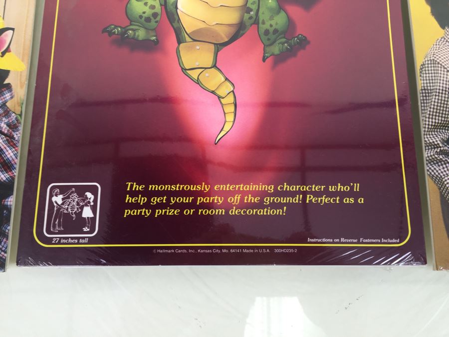 (3) Hallmark Jointed Decorations Dragon, Richard Scarry's Down On The Farm And Tiny Goes To The Circus New Old Stock [Photo 5]