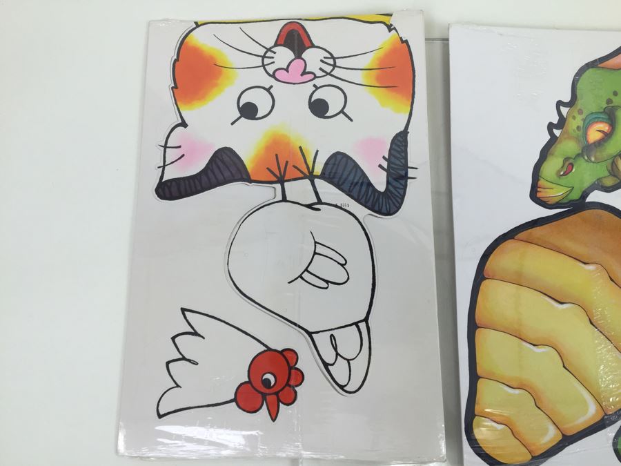 (3) Hallmark Jointed Decorations Dragon, Richard Scarry's Down On The Farm And Tiny Goes To The Circus New Old Stock [Photo 11]