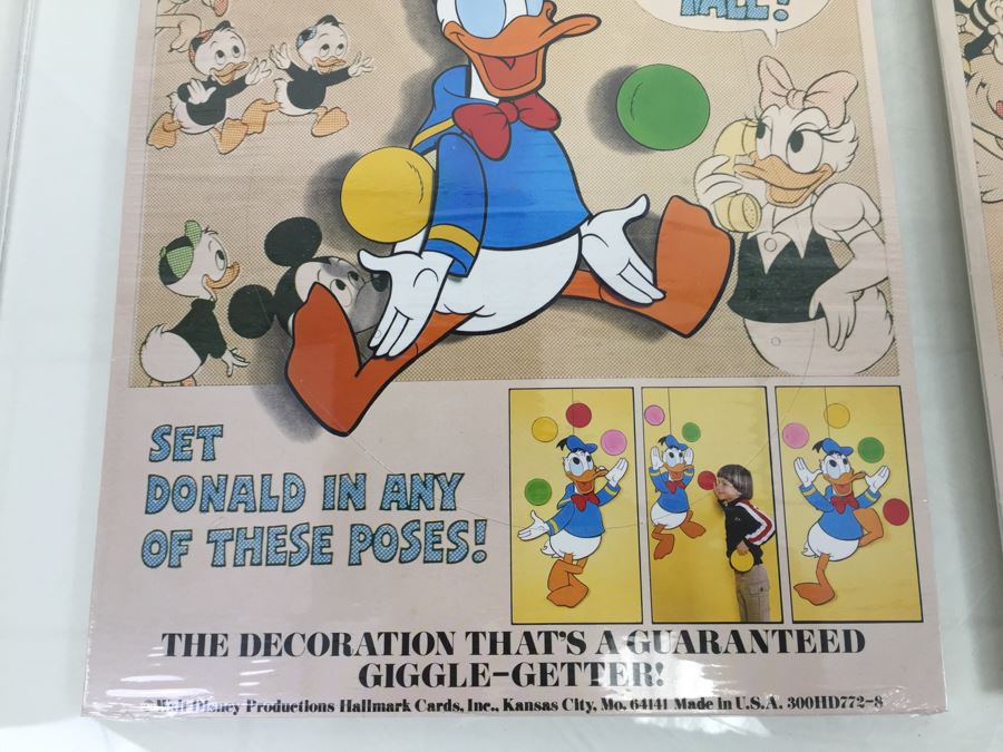 (2) Hallmark Jointed Decorations From Disney Donald Duck And GOOFY New Old Stock [Photo 6]