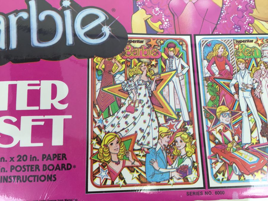 (2) SuperStar Barbie Mattel Poster Pen Set By Craft House Series No. 6000 New Old Stock Vintage 1978 [Photo 6]