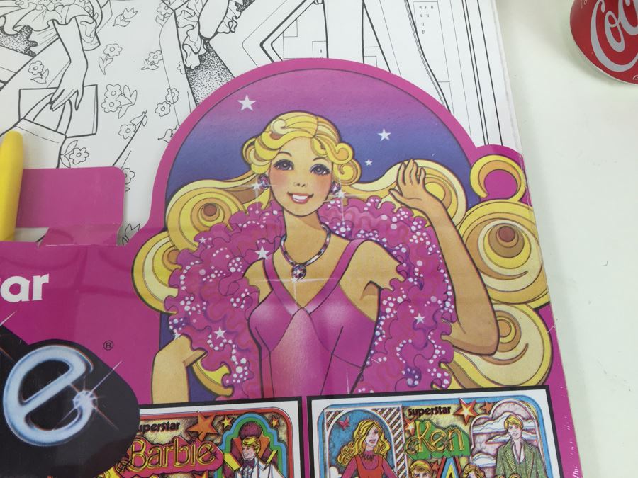 (2) SuperStar Barbie Mattel Poster Pen Set By Craft House Series No. 6000 New Old Stock Vintage 1978 [Photo 8]