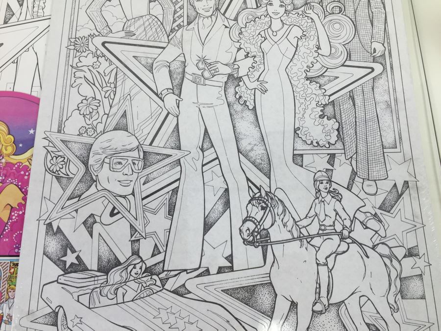 (2) SuperStar Barbie Mattel Poster Pen Set By Craft House Series No. 6000 New Old Stock Vintage 1978 [Photo 13]