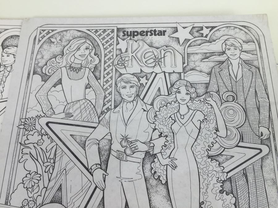 (2) SuperStar Barbie Mattel Poster Pen Set By Craft House Series No. 6000 New Old Stock Vintage 1978 [Photo 12]