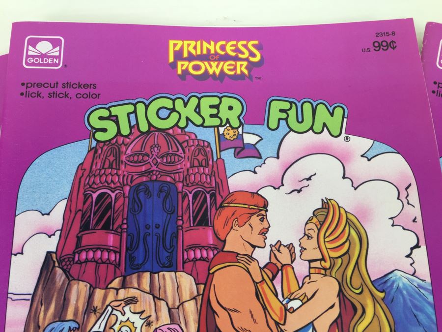 (3) PRINCESS OF POWER Sticker Fun A Golden Book New Old Stock Mattel Vintage 1986 [Photo 4]