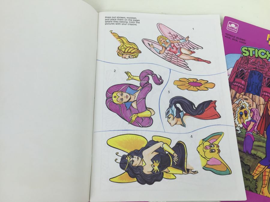 (3) PRINCESS OF POWER Sticker Fun A Golden Book New Old Stock Mattel Vintage 1986 [Photo 3]
