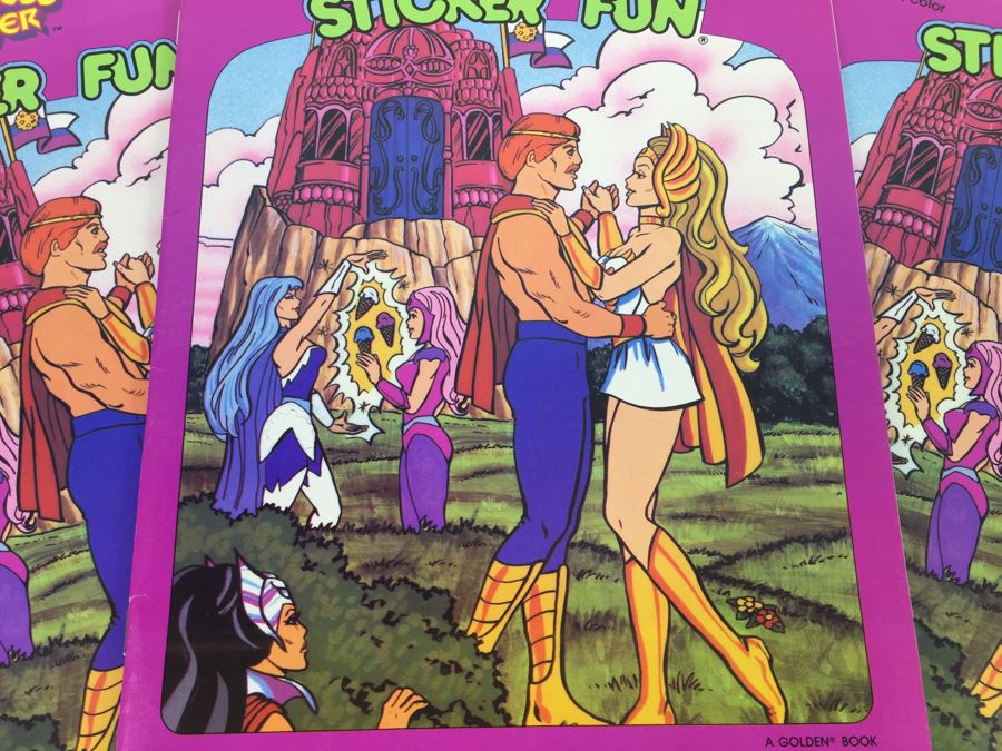 (3) PRINCESS OF POWER Sticker Fun A Golden Book New Old Stock Mattel Vintage 1986 [Photo 5]