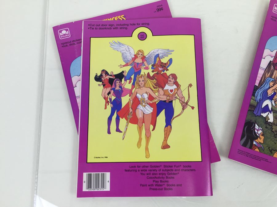 (3) PRINCESS OF POWER Sticker Fun A Golden Book New Old Stock Mattel Vintage 1986 [Photo 9]