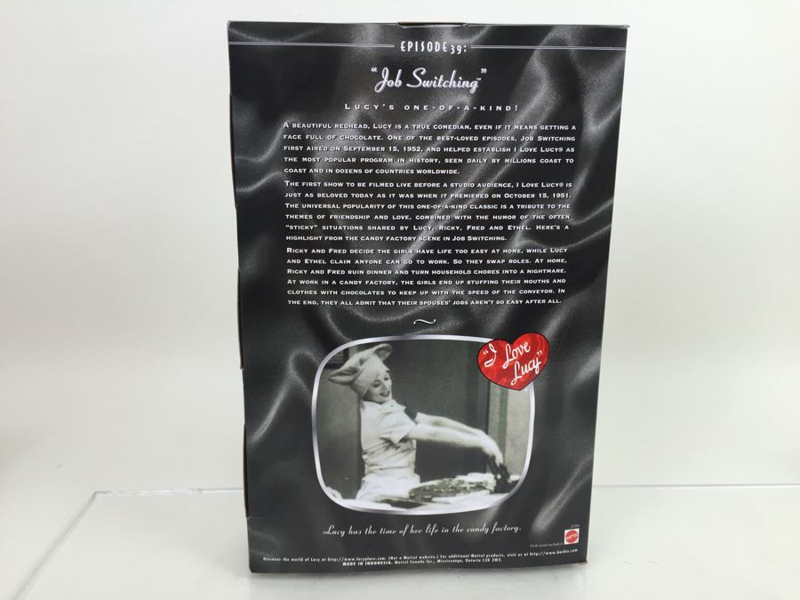 I Love Lucy Starring Lucille Ball As Lucy Ricardo Classic Edition 'Job Switching' Episode 39 Mattel 21268 New In Box Vintage 1998 [Photo 2]