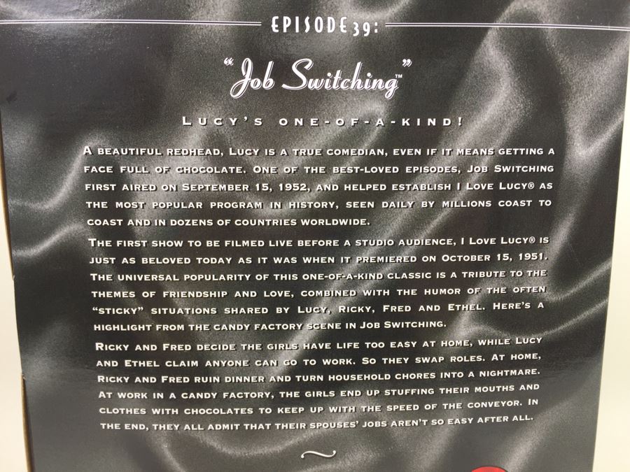 I Love Lucy Starring Lucille Ball As Lucy Ricardo Classic Edition 'Job Switching' Episode 39 Mattel 21268 New In Box Vintage 1998 [Photo 10]