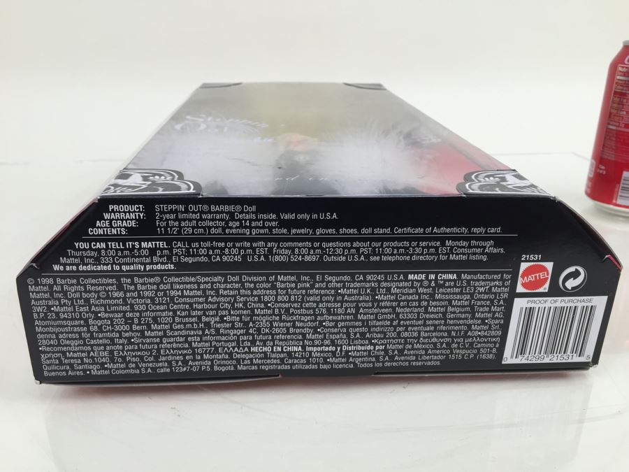Collector Edition Steppin' Out Barbie Third In A Series Mattel 21531 New In Box Vintage 1998 [Photo 10]