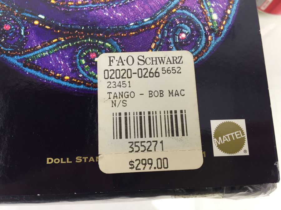 Bob Mackie Limited Edition The Tango Barbie Doll First In A Series Of Elegant Porcelain Barbie Dolls Mattel 23451 New In Box Vintage 1998 [Photo 4]