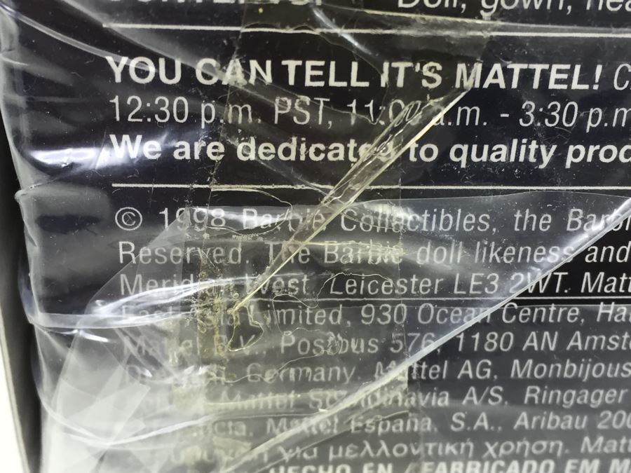 Bob Mackie Limited Edition The Tango Barbie Doll First In A Series Of Elegant Porcelain Barbie Dolls Mattel 23451 New In Box Vintage 1998 [Photo 12]