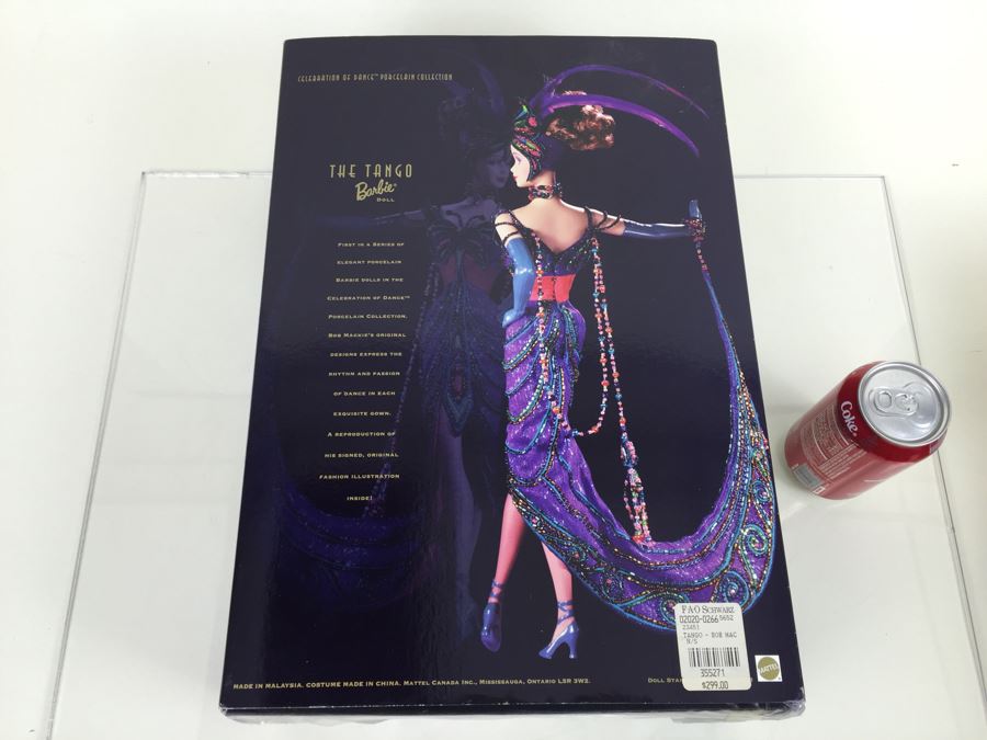 Bob Mackie Limited Edition The Tango Barbie Doll First In A Series Of Elegant Porcelain Barbie Dolls Mattel 23451 New In Box Vintage 1998 [Photo 3]