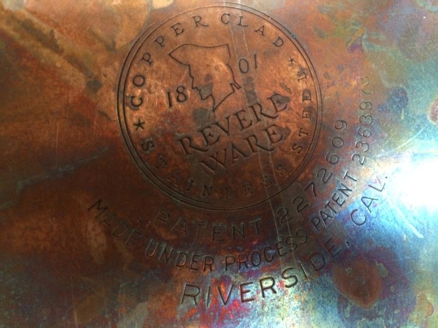 Revere Ware Copper Bottom Pots, Cousances France Pot with Lid, and Skillets Lot [Photo 8]