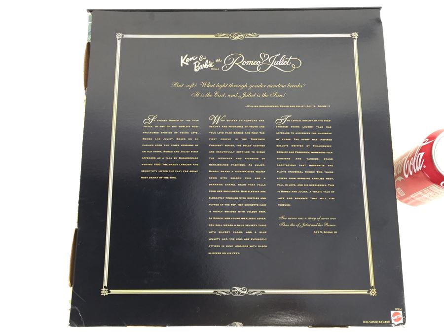 Limited Edition Ken & Barbie As Romeo & Juliet Mattel 19364 New In Box Vintage 1997 [Photo 3]