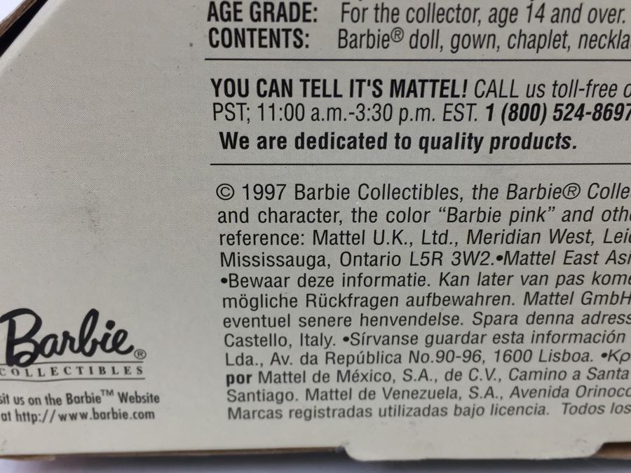 Limited Edition Ken & Barbie As Romeo & Juliet Mattel 19364 New In Box Vintage 1997 [Photo 14]