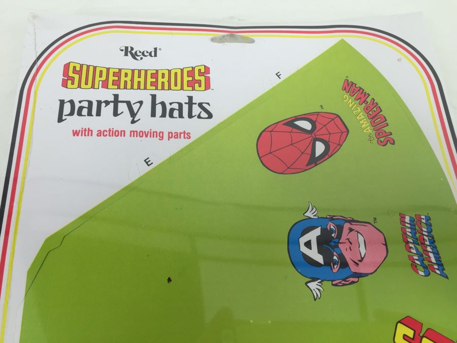 Sealed Superheroes Party Hats With Action Moving Parts From Reed [Photo 4]