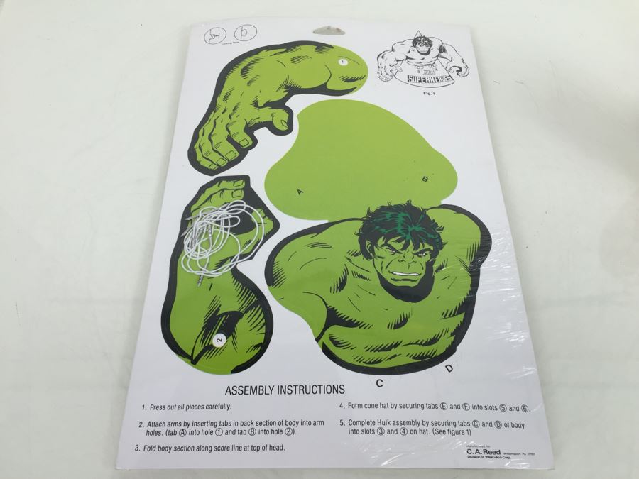 Sealed Superheroes Party Hats With Action Moving Parts From Reed [Photo 2]