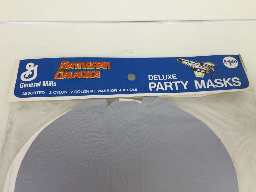 Sealed Battlestar Galatica Deluxe Party Masks: 2 Cylon And 2 Colonial Warriors [Photo 5]