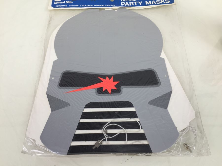 Sealed Battlestar Galatica Deluxe Party Masks: 2 Cylon And 2 Colonial Warriors [Photo 4]