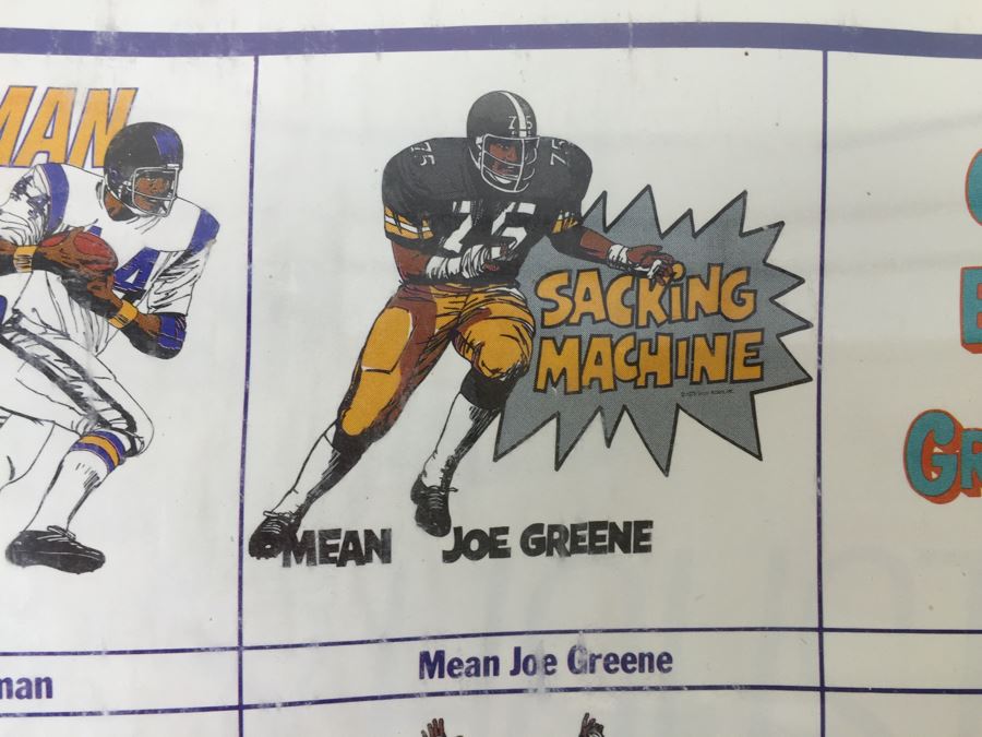 (2) Sealed Vintage Wanderer NFL Sports Poster Series 12 Original 'Slogan' Posters [Photo 8]