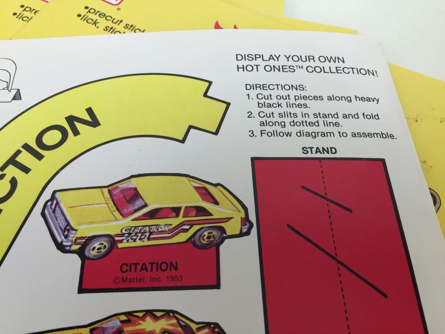 (10) Hot Wheels Sticker Fun A Golden Book New Old Stock Mattel 2147-3 Vintage 1983 [Photo 17]