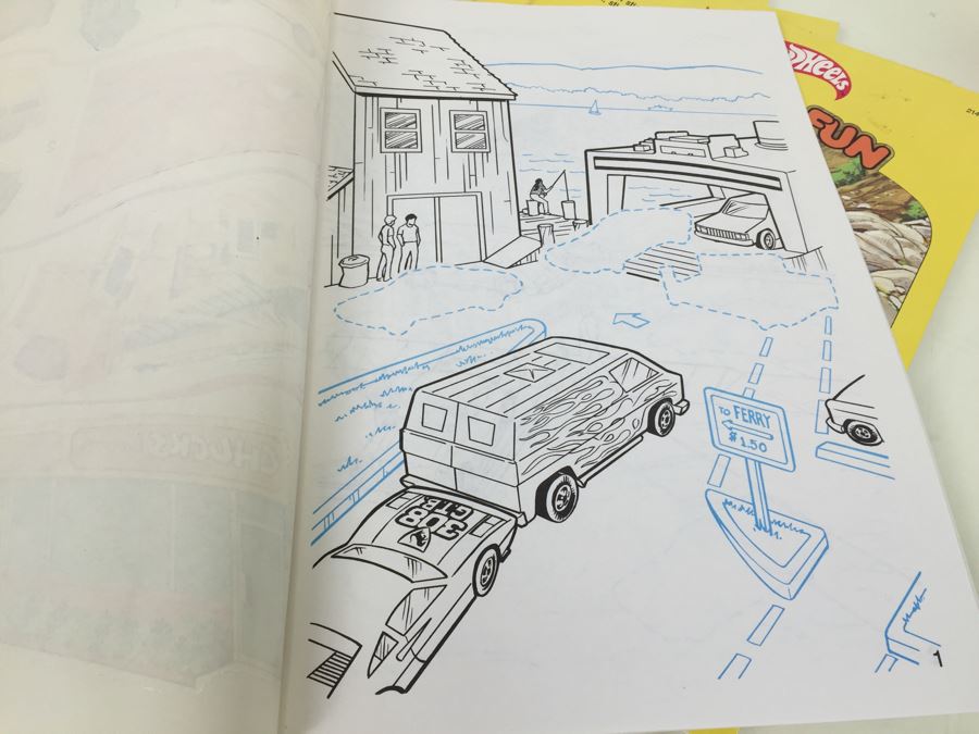 (10) Hot Wheels Sticker Fun A Golden Book New Old Stock Mattel 2147-3 Vintage 1983 [Photo 12]