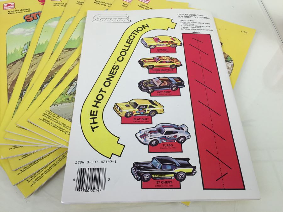 (10) Hot Wheels Sticker Fun A Golden Book New Old Stock Mattel 2147-3 Vintage 1983 [Photo 3]