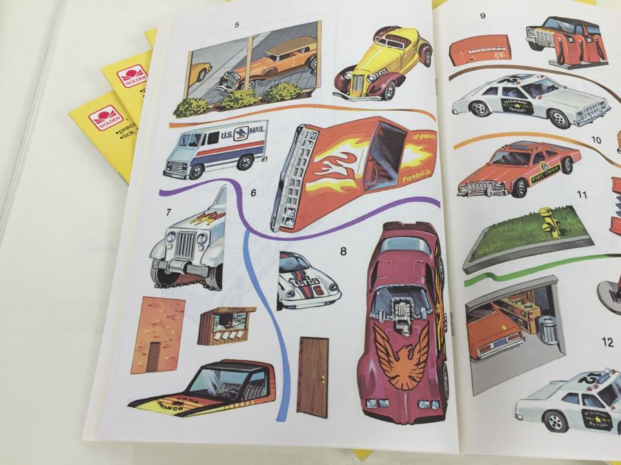 (10) Hot Wheels Sticker Fun A Golden Book New Old Stock Mattel 2147-3 Vintage 1983 [Photo 14]