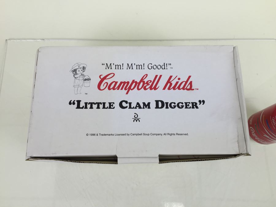 Campbell Kids 'Little Clam Digger' Vintage 1996 Danbury Mint New In Box 