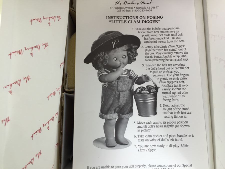 Campbell Kids 'Little Clam Digger' Vintage 1996 Danbury Mint New In Box  [Photo 2]