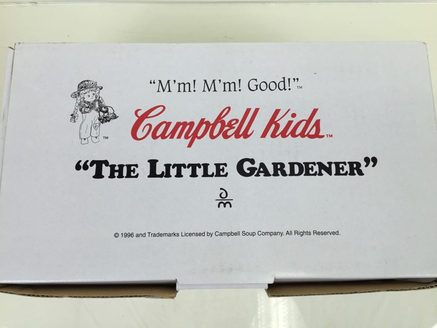 Campbell Kids 'The Little Gardener' Vintage 1996 Danbury Mint New In Box [Photo 4]