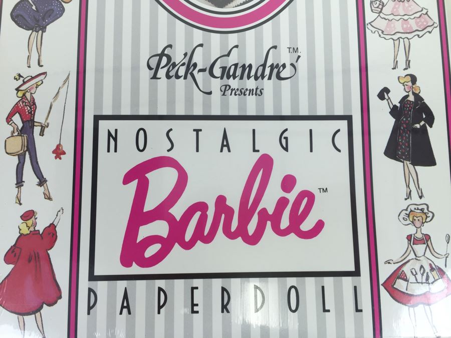 (6) Sealed Nostalgic Barbie Paper Dolls By Peck-Gandre Vintage 1989 New Old Stock And (1) The Ultimate Barbie International Sticker Book DK Vintage 2000 New Old Stock [Photo 5]
