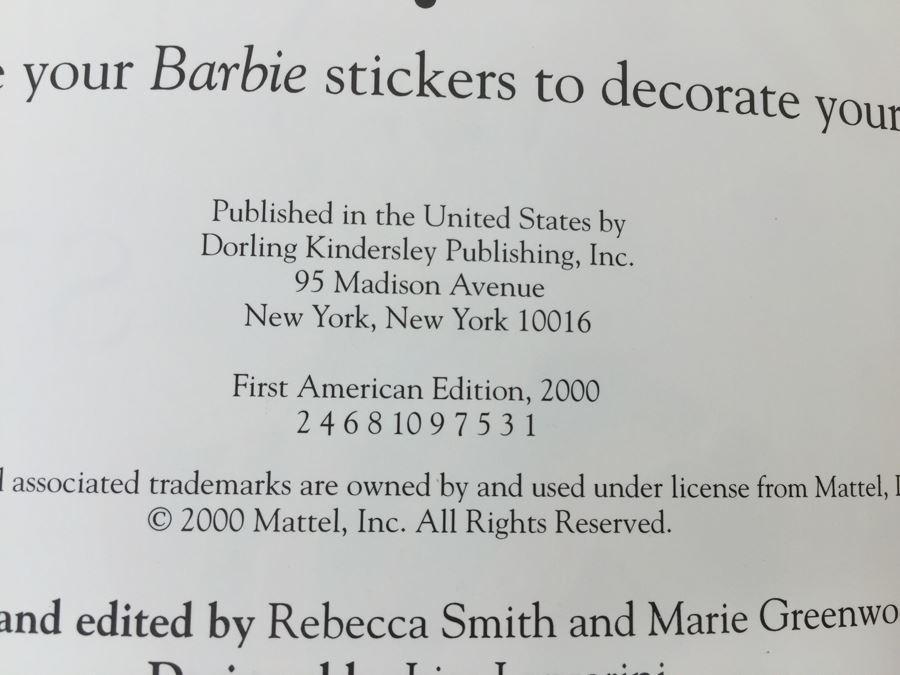 (6) Sealed Nostalgic Barbie Paper Dolls By Peck-Gandre Vintage 1989 New Old Stock And (1) The Ultimate Barbie International Sticker Book DK Vintage 2000 New Old Stock [Photo 26]