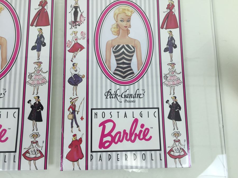 (6) Sealed Nostalgic Barbie Paper Dolls By Peck-Gandre Vintage 1989 New Old Stock And (1) The Ultimate Barbie International Sticker Book DK Vintage 2000 New Old Stock [Photo 4]