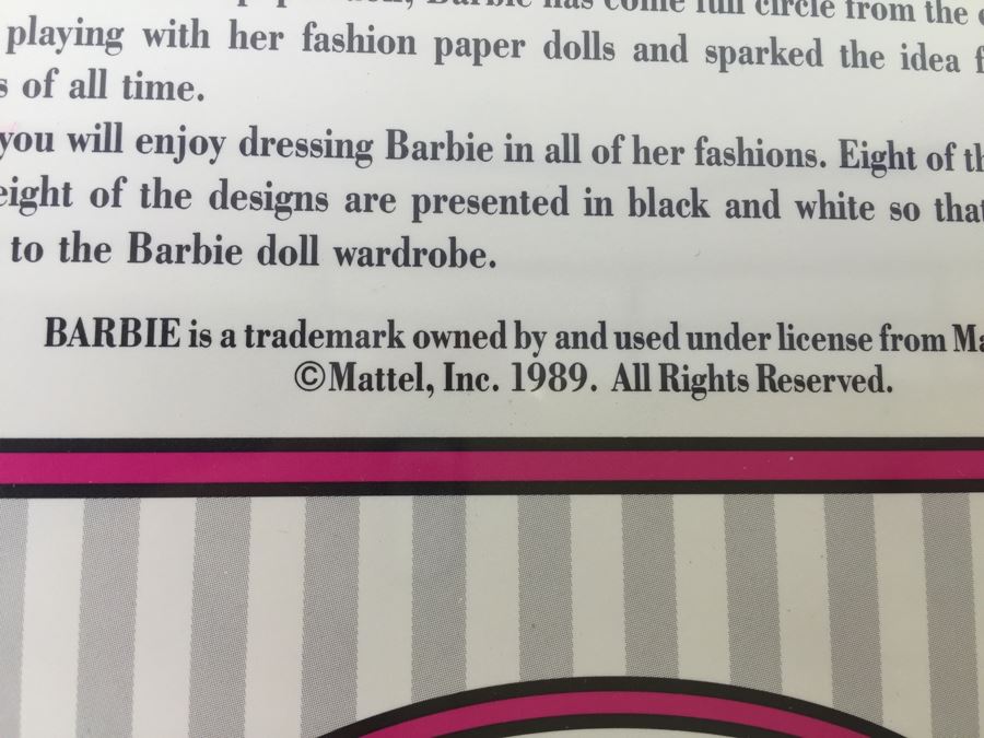(6) Sealed Nostalgic Barbie Paper Dolls By Peck-Gandre Vintage 1989 New Old Stock And (1) The Ultimate Barbie International Sticker Book DK Vintage 2000 New Old Stock [Photo 11]