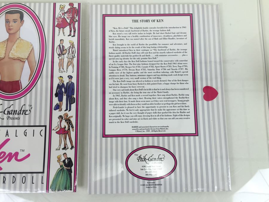 (6) Sealed Nostalgic Barbie Paper Dolls By Peck-Gandre Vintage 1989 New Old Stock And (1) The Ultimate Barbie International Sticker Book DK Vintage 2000 New Old Stock [Photo 22]