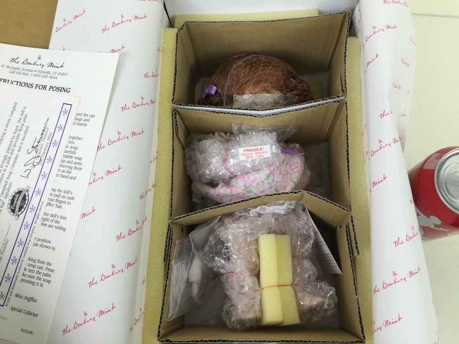 Campbell Kids 'Miss Sniffles' Vintage 1995 Danbury Mint New In Box [Photo 3]