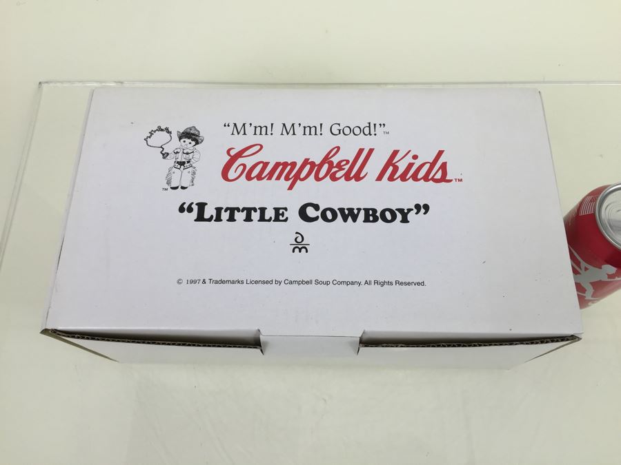Campbell Kids 'Little Cowboy' Vintage 1997 Danbury Mint New In Box