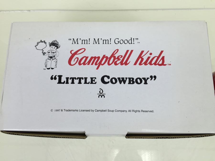 Campbell Kids 'Little Cowboy' Vintage 1997 Danbury Mint New In Box [Photo 4]