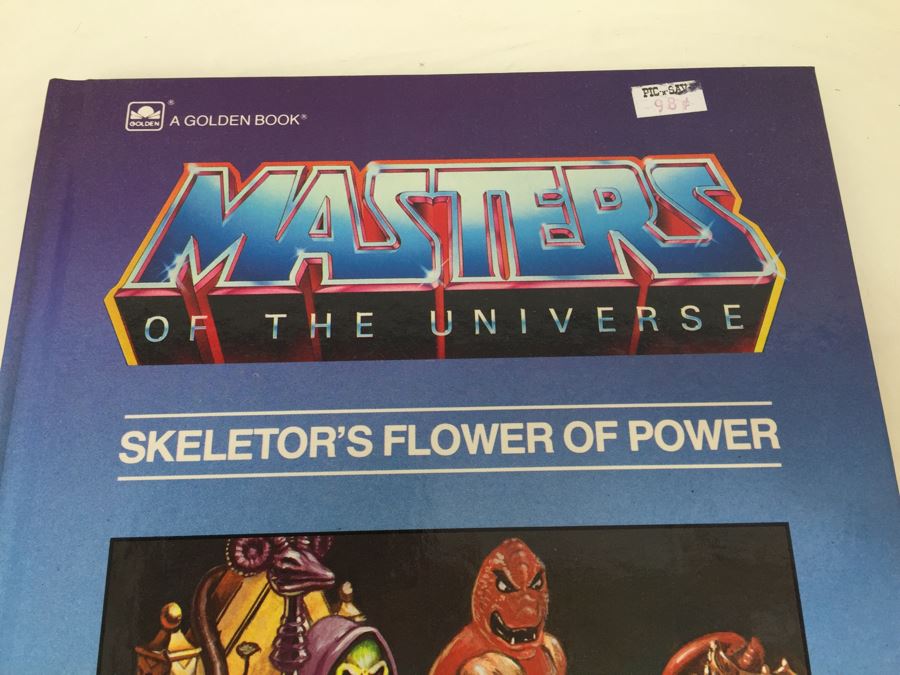 MASTERS OF THE UNIVERSE 'Skeletor's Flower Of Power' Hardcover Book Mattel Golden Book New Old Stock Vintage 1985 [Photo 4]