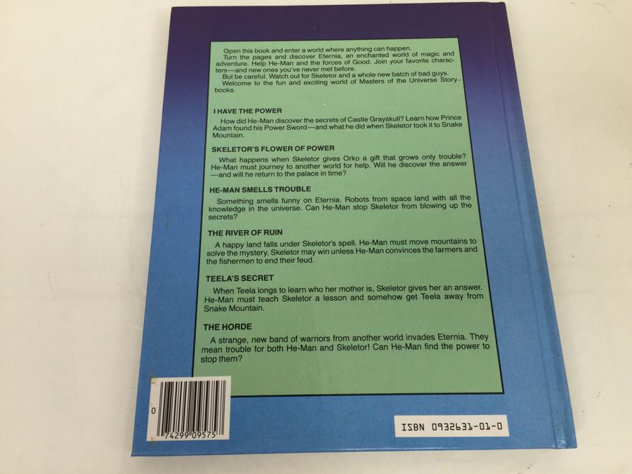 MASTERS OF THE UNIVERSE 'Skeletor's Flower Of Power' Hardcover Book Mattel Golden Book New Old Stock Vintage 1985 [Photo 3]