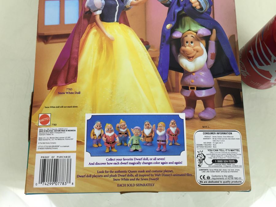 Walt Disney's Snow White And The Seven Dwarfs 'Snow White' Doll Mattel ...