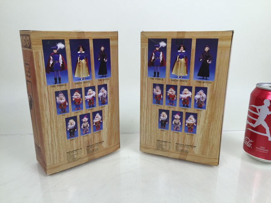 Vintage Disney's Snow White And The Seven Dwarfs 'Grumpy' And 'Doc' Figurines Action Figures Bikin New In Box [Photo 2]