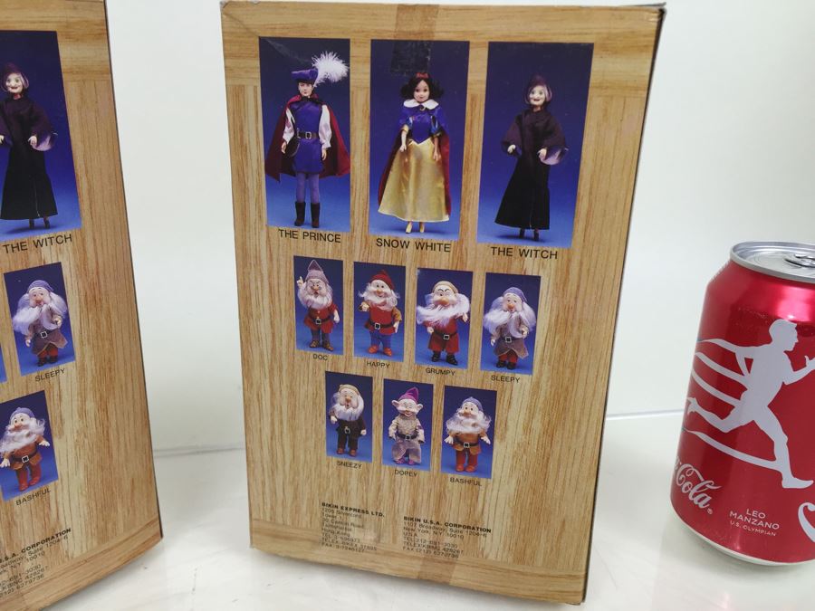 Vintage Disney's Snow White And The Seven Dwarfs 'Grumpy' And 'Doc' Figurines Action Figures Bikin New In Box [Photo 8]