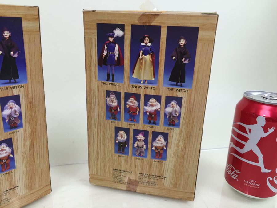 Vintage Disney's Snow White And The Seven Dwarfs 'Bashfull' And 'Sleepy' Figurines Action Figures Bikin New In Box [Photo 10]