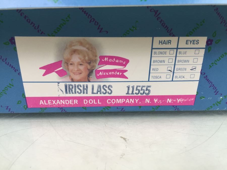 Madame Alexander Doll Irish Lass 11555 Red Hair Green Eyes New In Box [Photo 4]