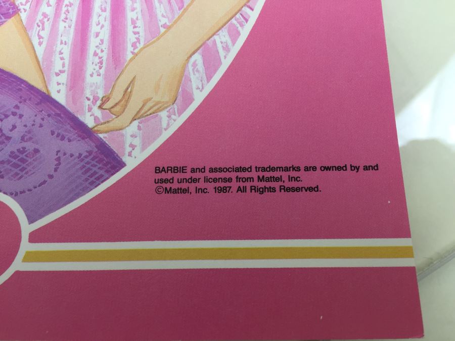 (6) Jewel Secrets Barbie Paper Dolls Golden Book Mattel 1537 New Vintage 1987 [Photo 10]